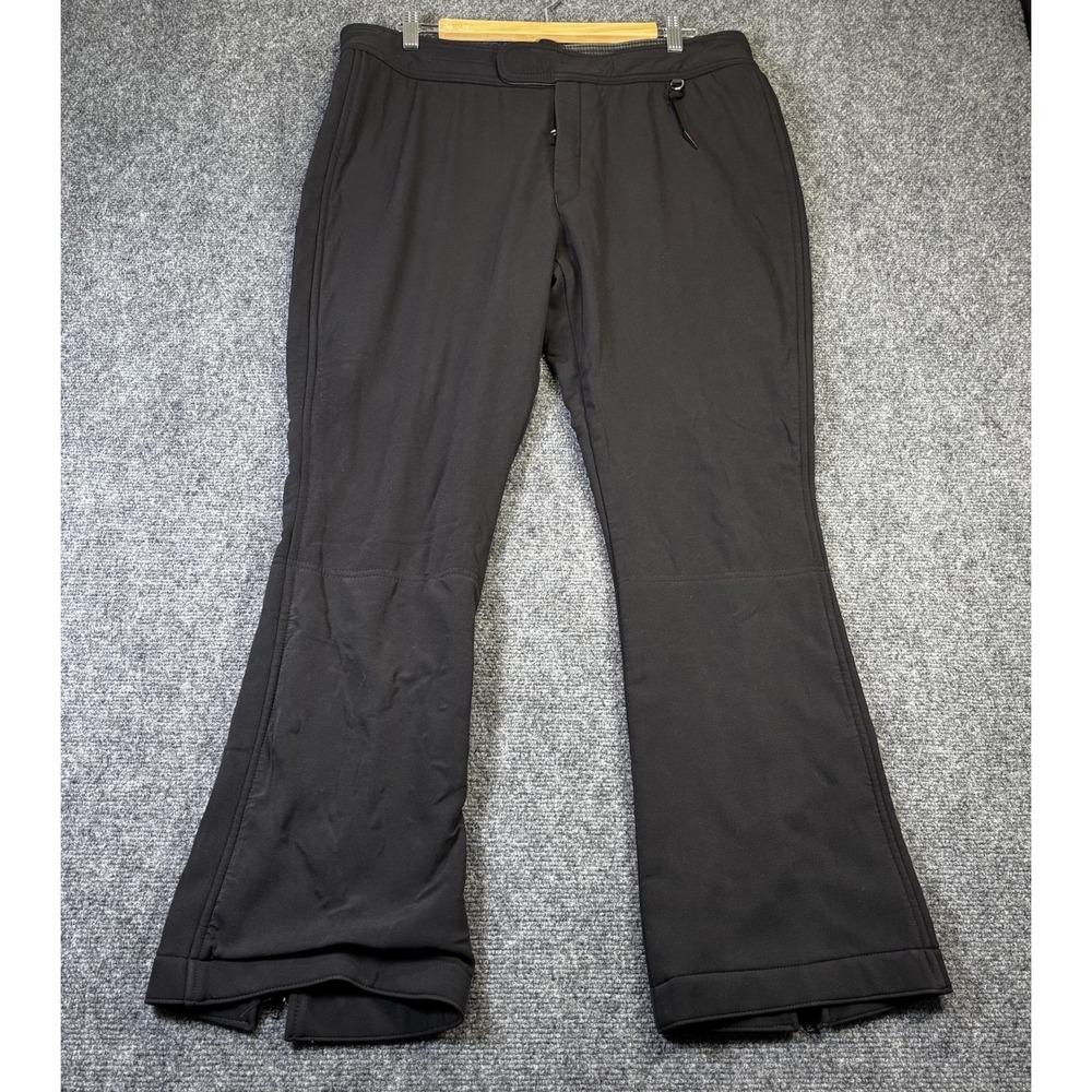 Schoeller WB 400 Ski Pants Mens 36 Black Softshell Fleece Lined Snow‎ Trousers